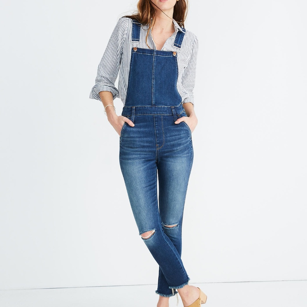 NWT • Madewell • Roadtripper Denim Overalls Brodie